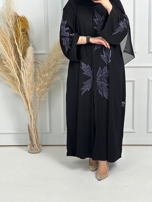 C - Black - Work - Abaya - Set - 183