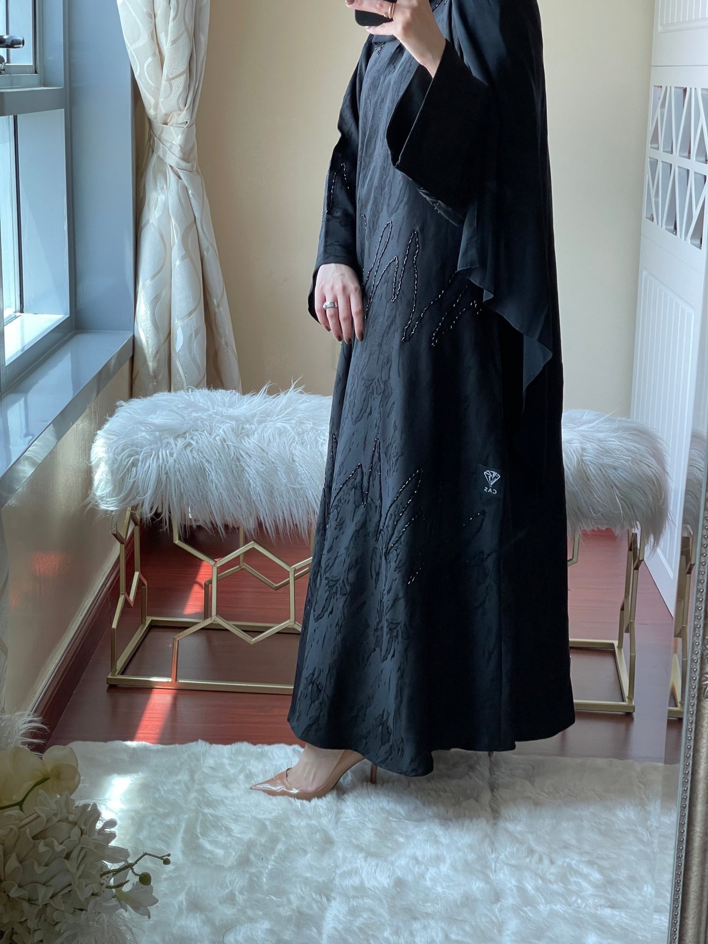 C - Black - Work - Abaya - Set - 24