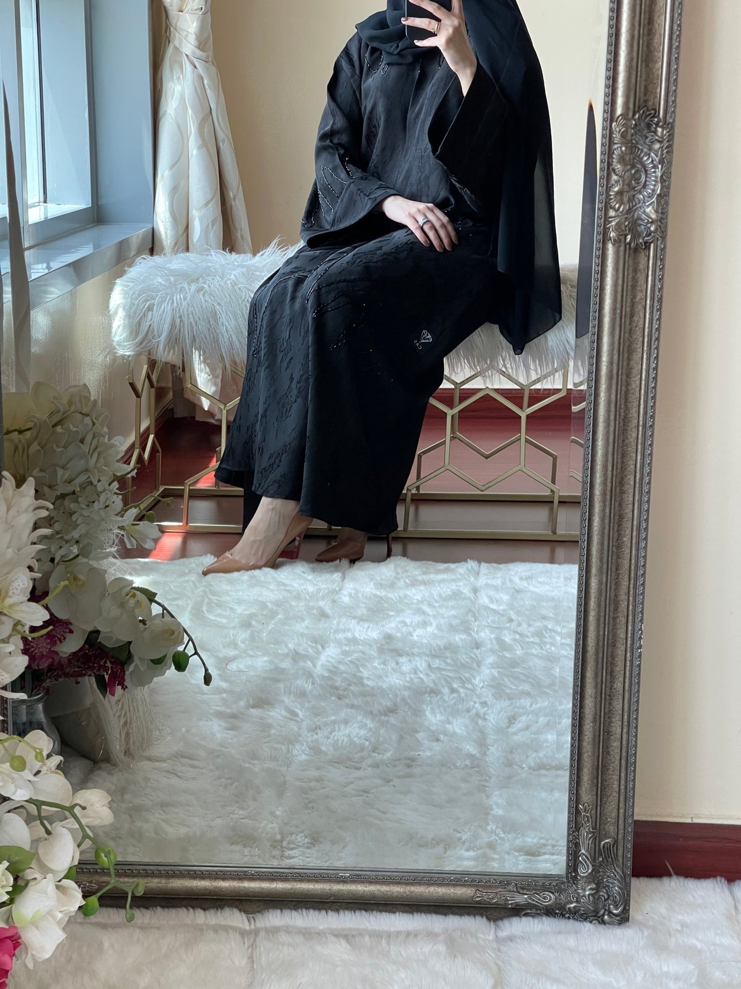 C - Black - Work - Abaya - Set - 24