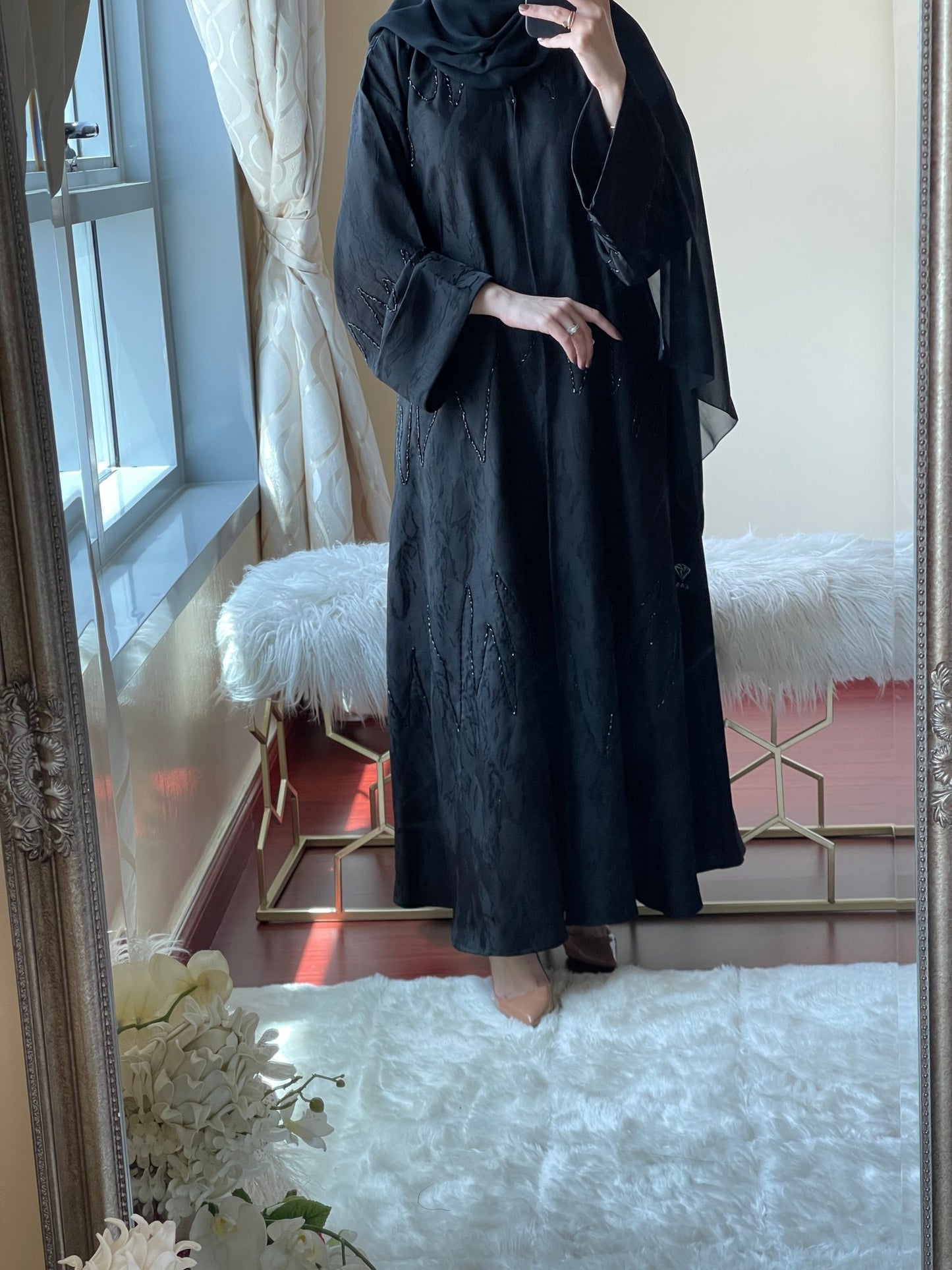 C - Black - Work - Abaya - Set - 24