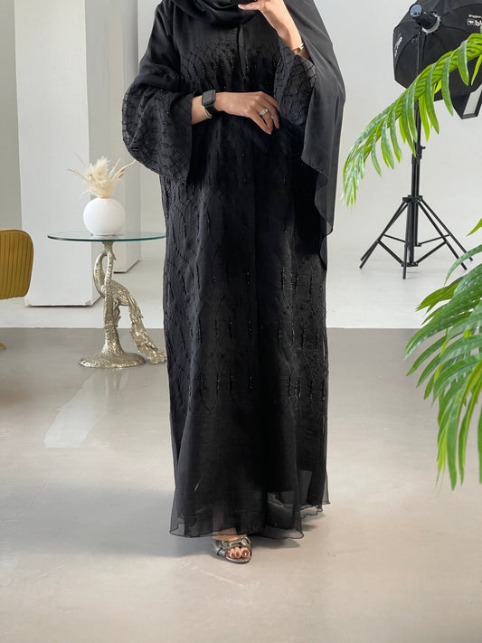 C - Black - Work - Abaya - Set - 26