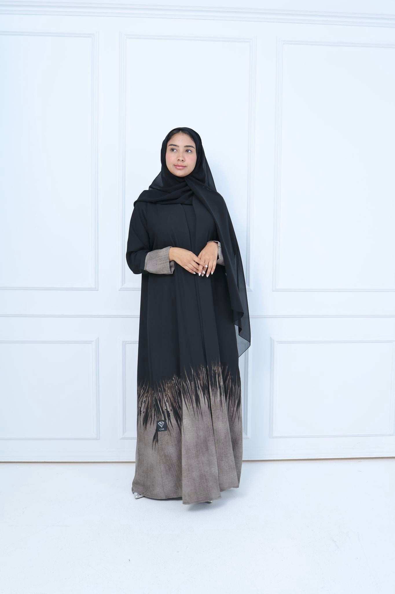 C - Black - Work - Abaya - Set - 29