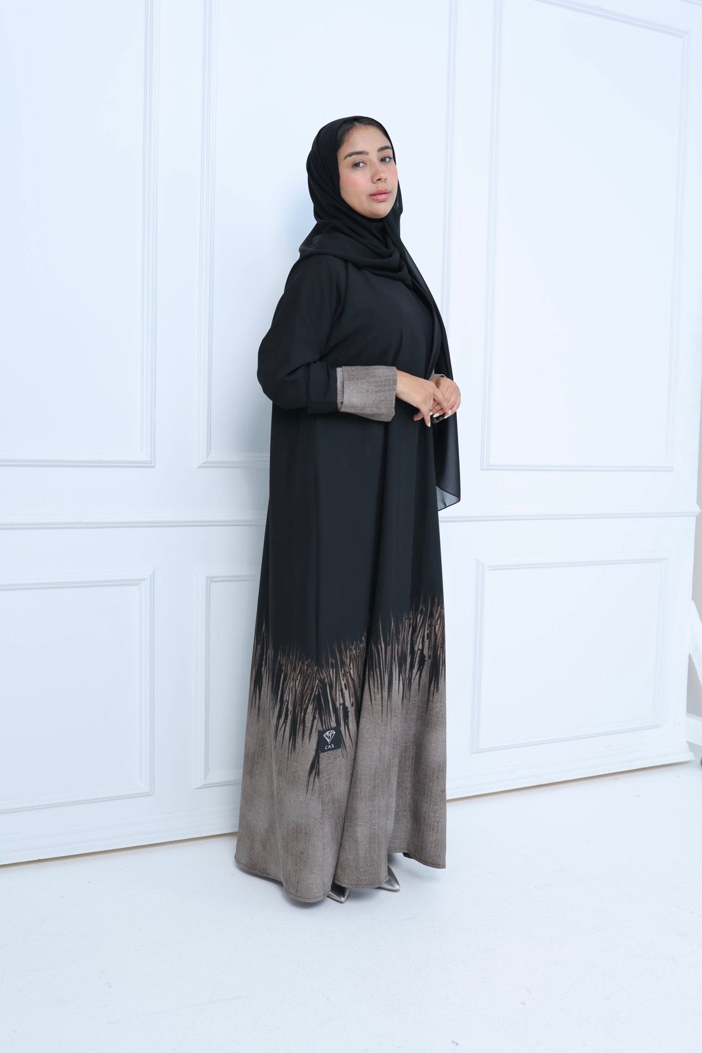 C - Black - Work - Abaya - Set - 29