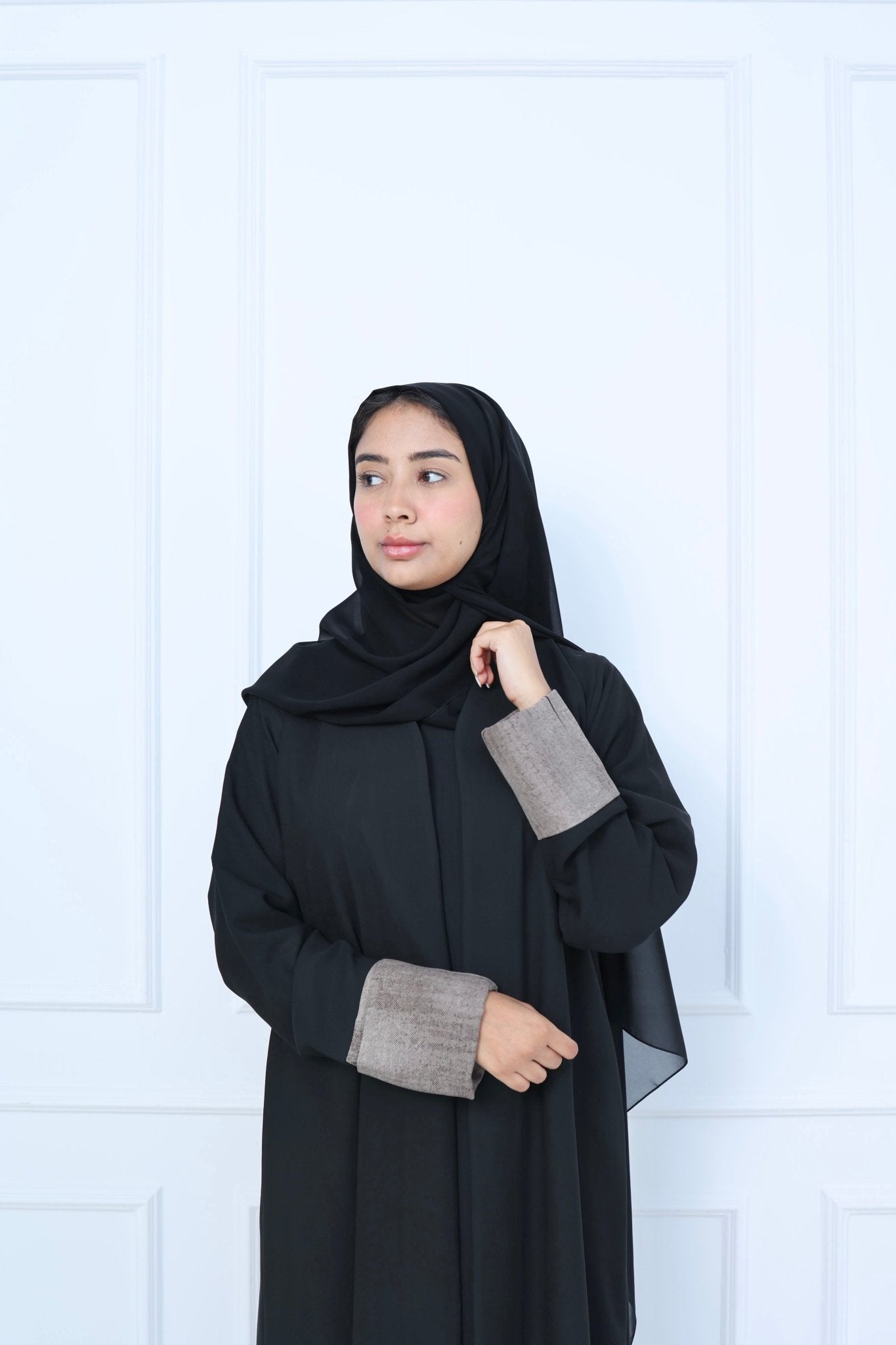 C - Black - Work - Abaya - Set - 29