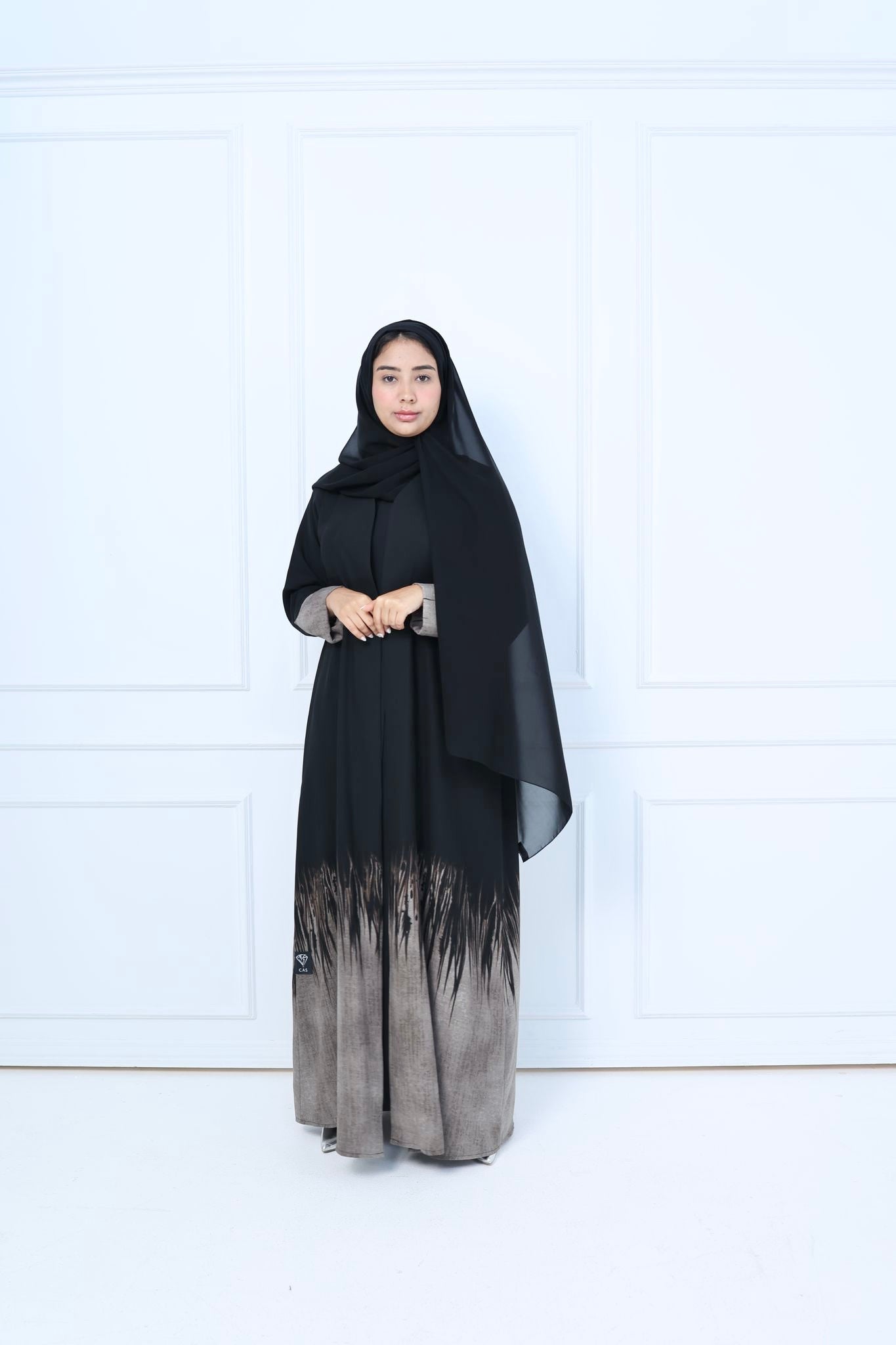 C - Black - Work - Abaya - Set - 29