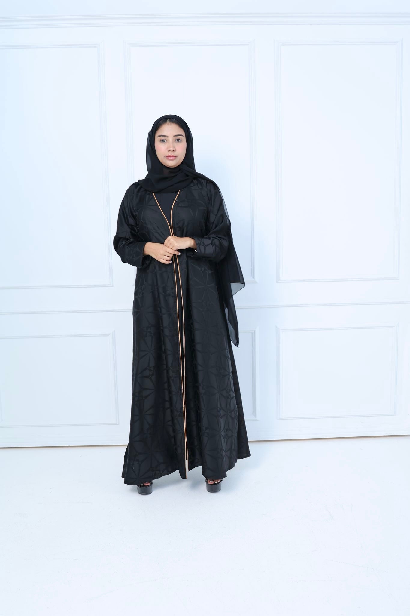 C - Black - Work - Abaya - Set - 30