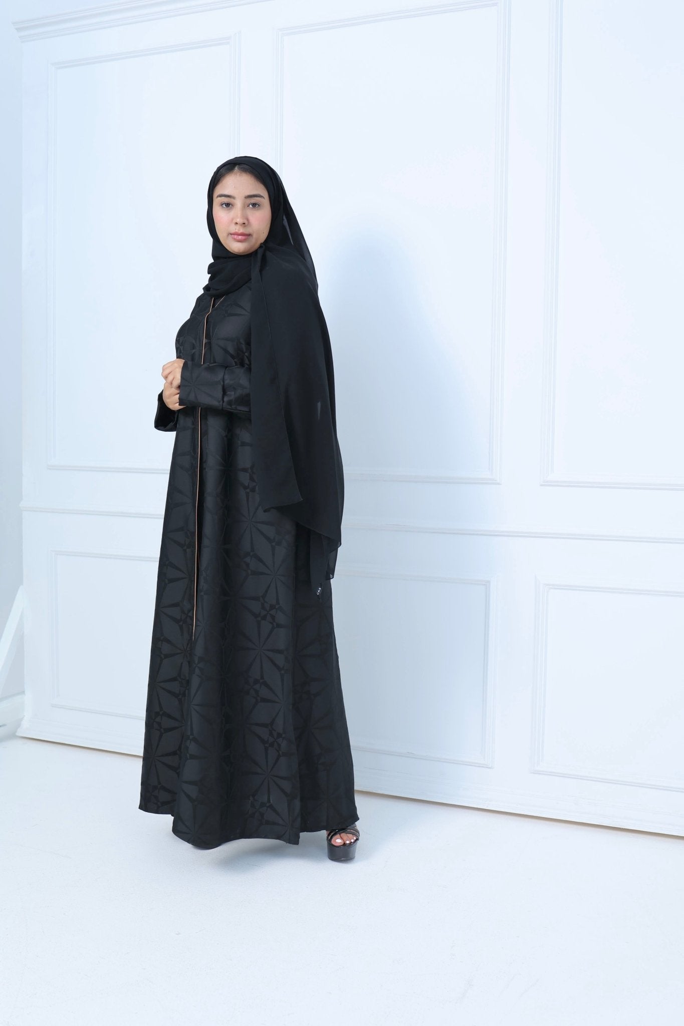 C - Black - Work - Abaya - Set - 30