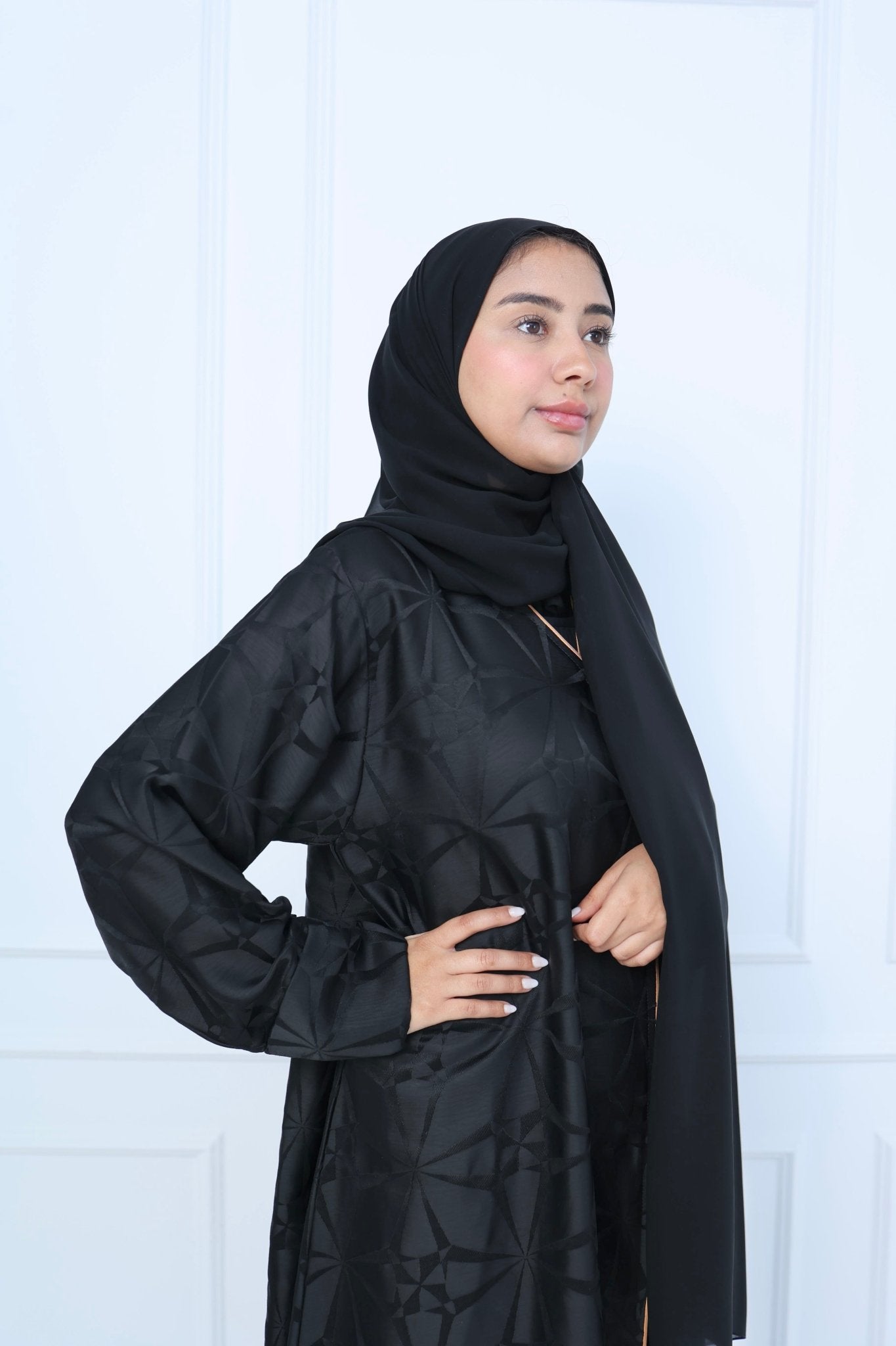 C - Black - Work - Abaya - Set - 30