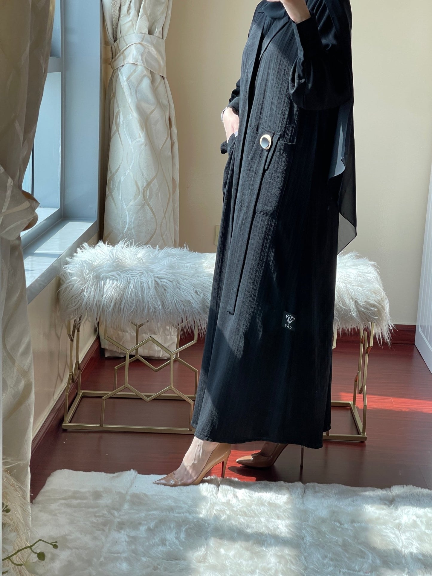 C - Black - Work - Abaya - Set - 32