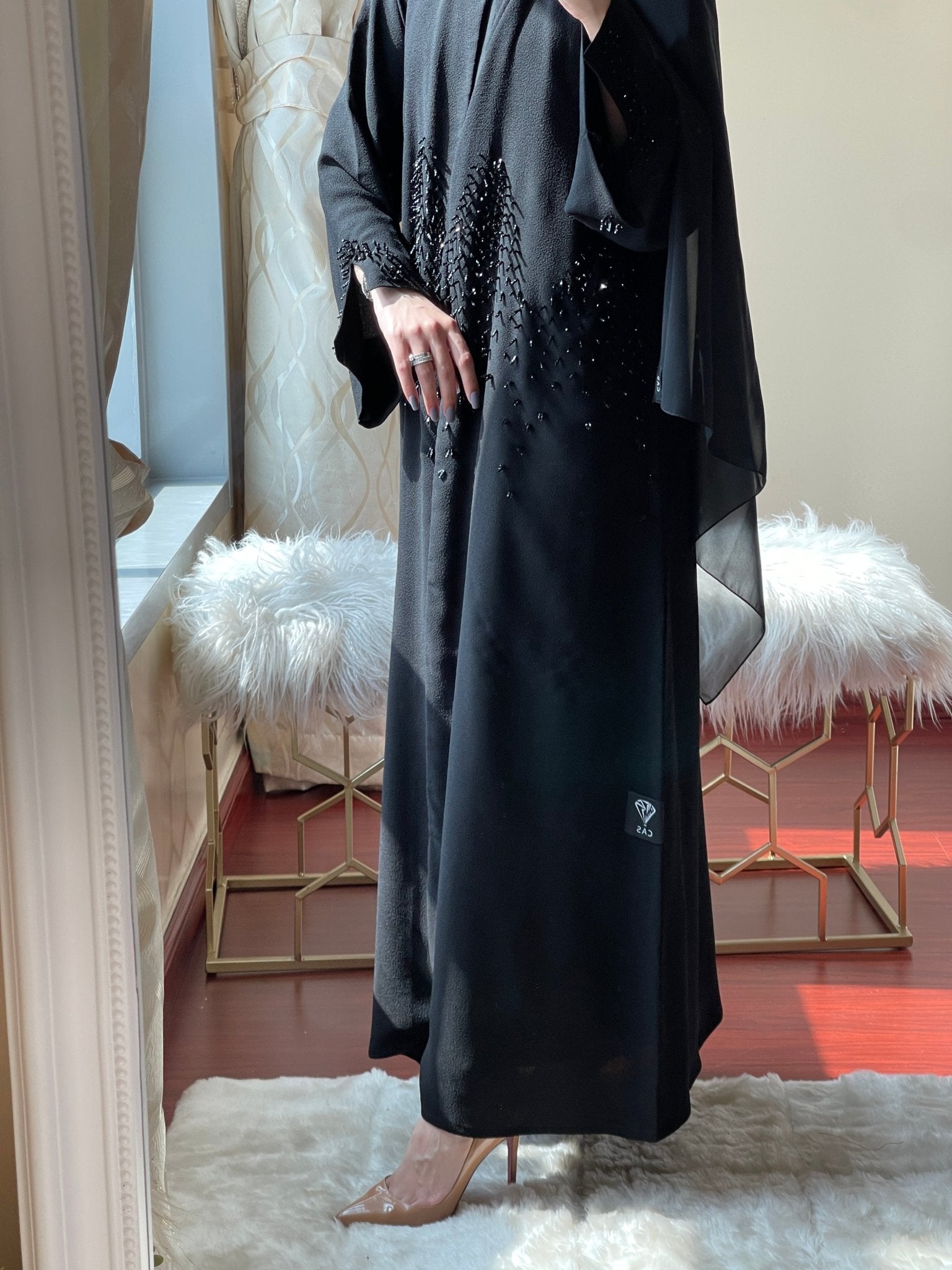 C - Black - Work - Abaya - Set - 36