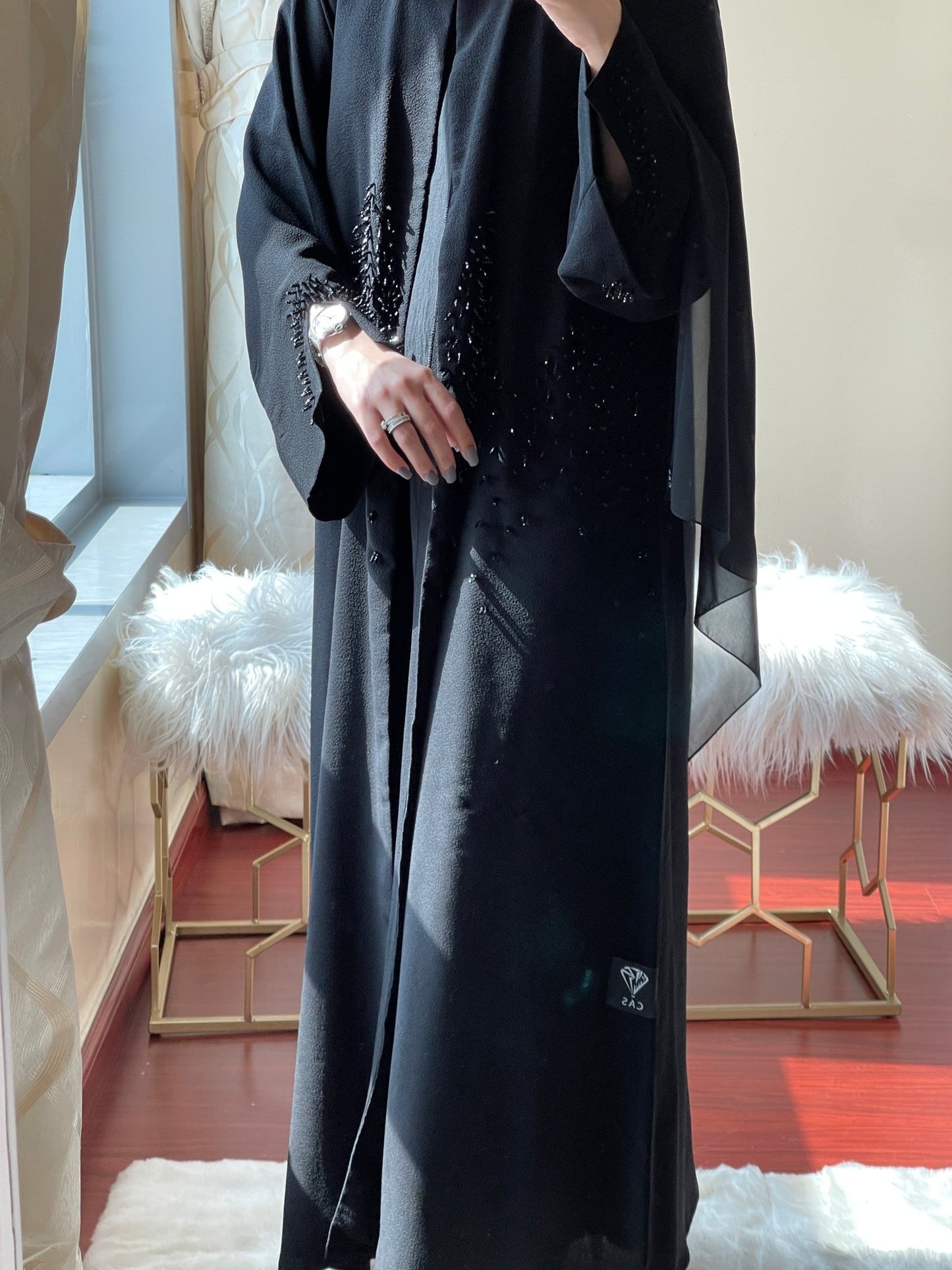 C - Black - Work - Abaya - Set - 36