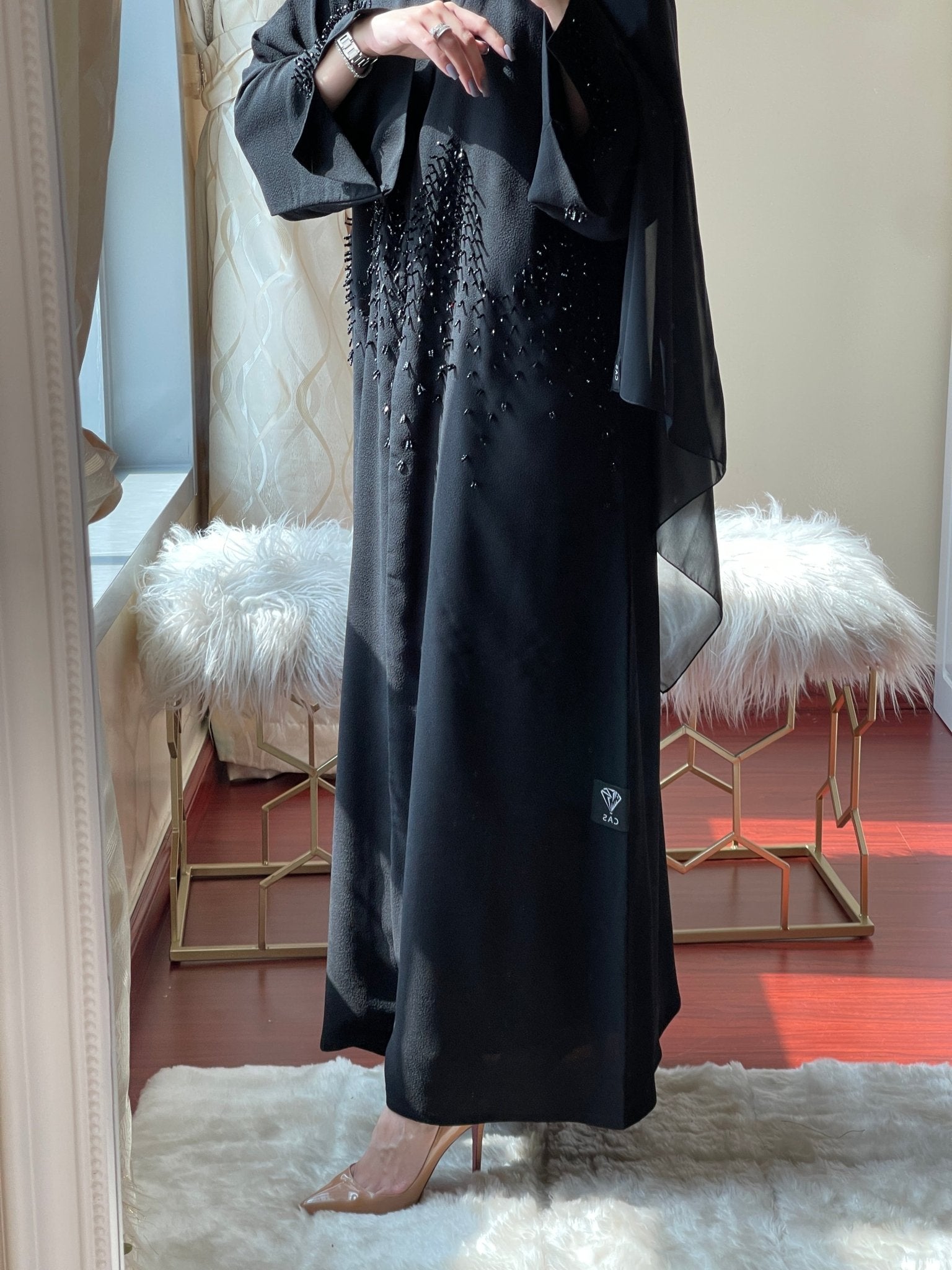 C - Black - Work - Abaya - Set - 36