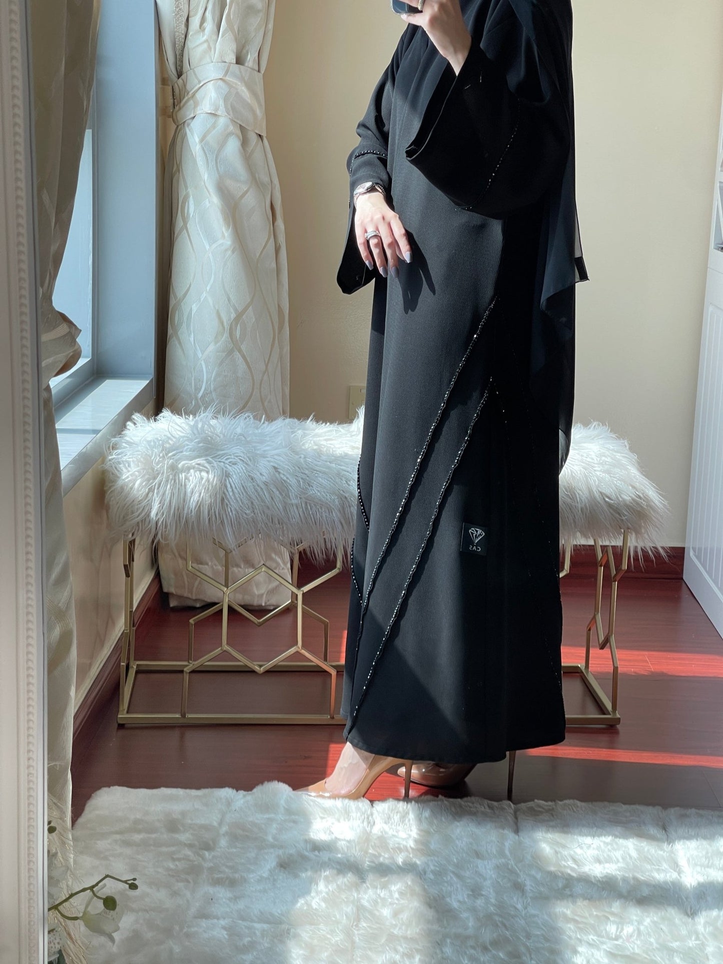 C - Black - Work - Abaya - Set - 37