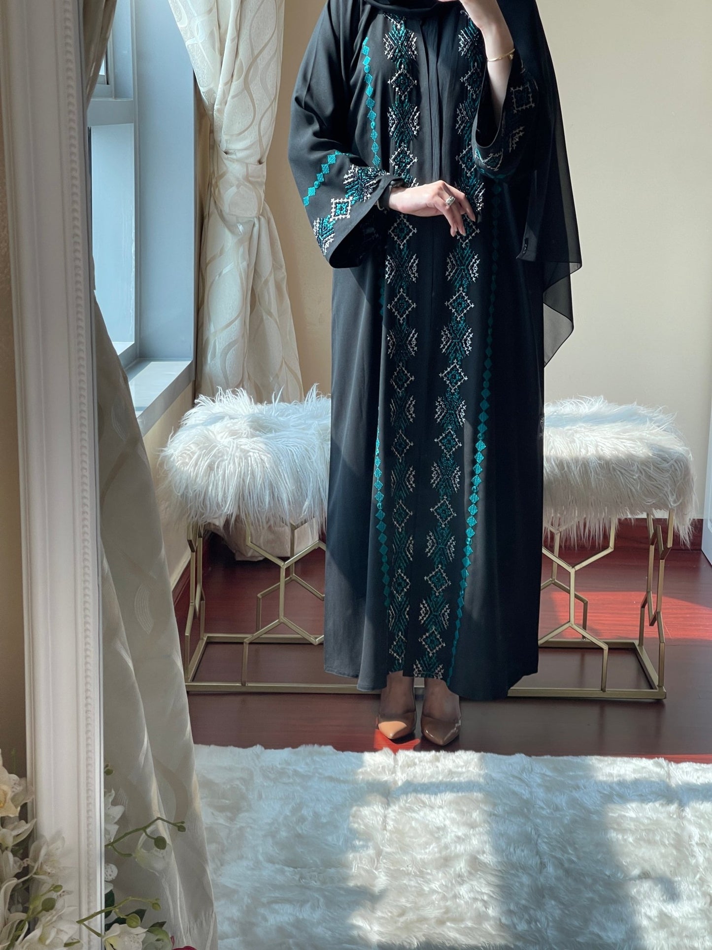 C - Black - Work - Abaya - Set - 47 - 01