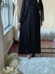 C - Black - Work - Abaya - Set - 56