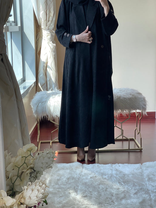 C - Black - Work - Abaya - Set - 66