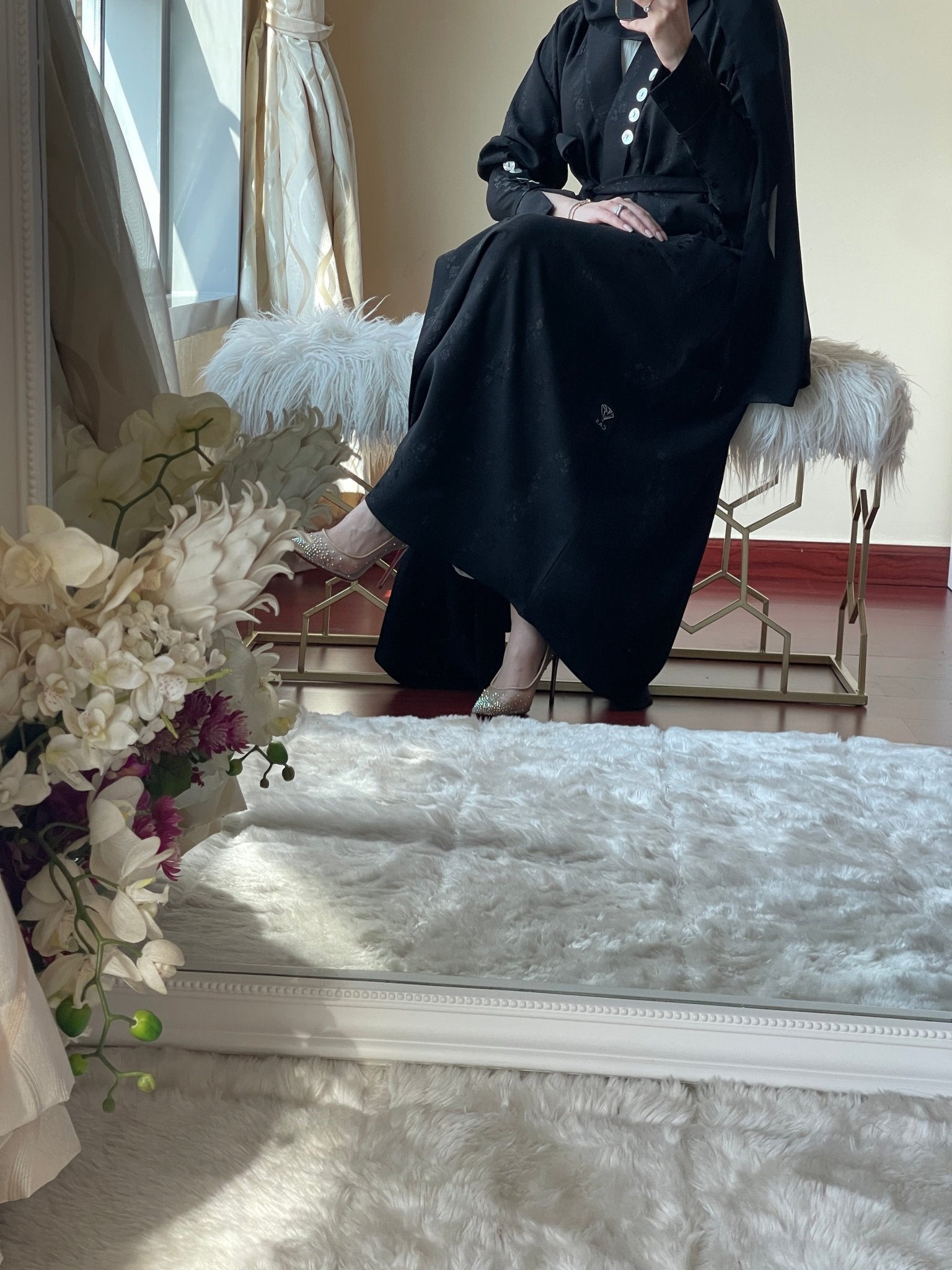 C - Black - Work - Abaya - Set - 69