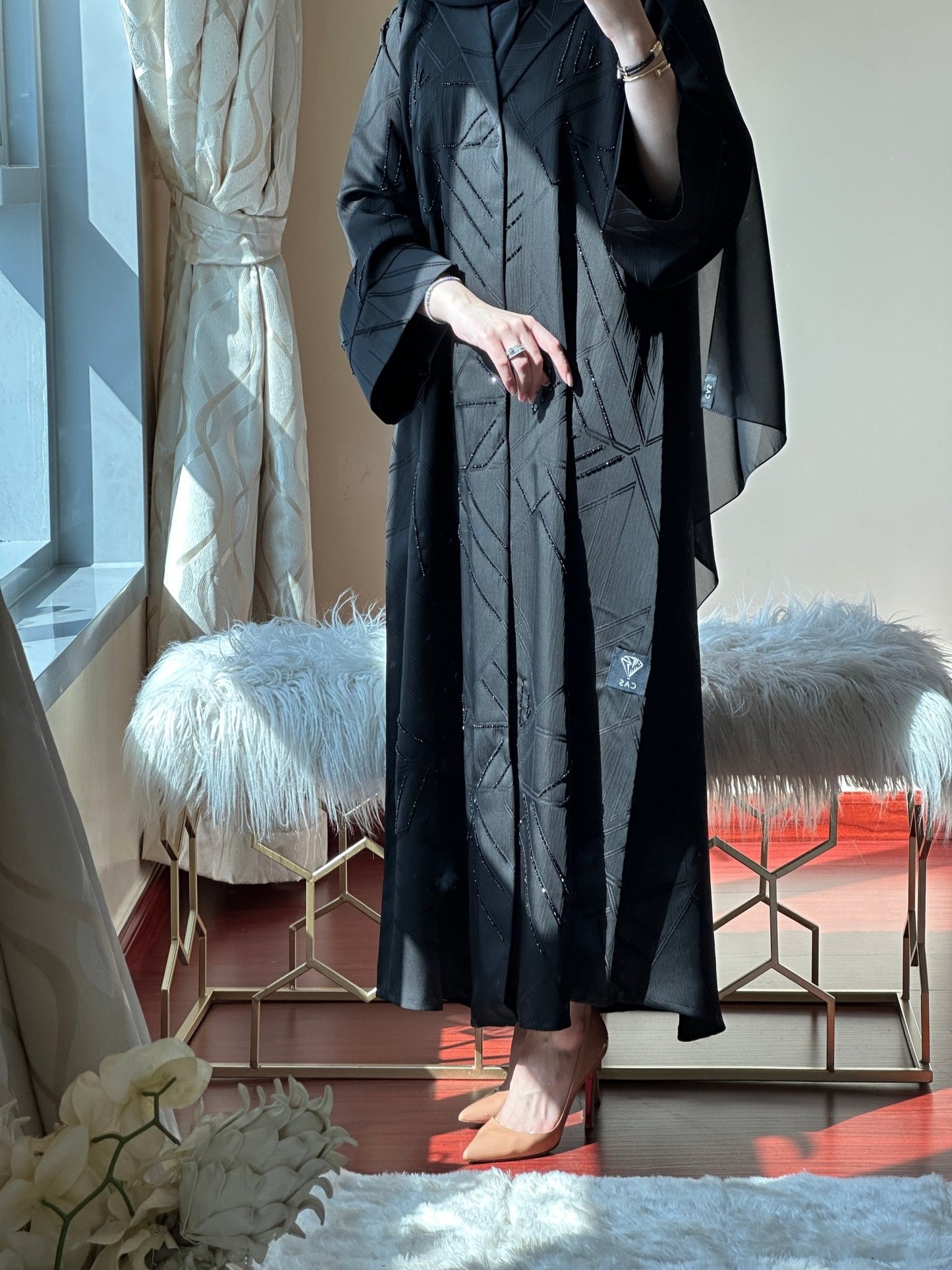 C - Black - Work - Abaya - Set - 72