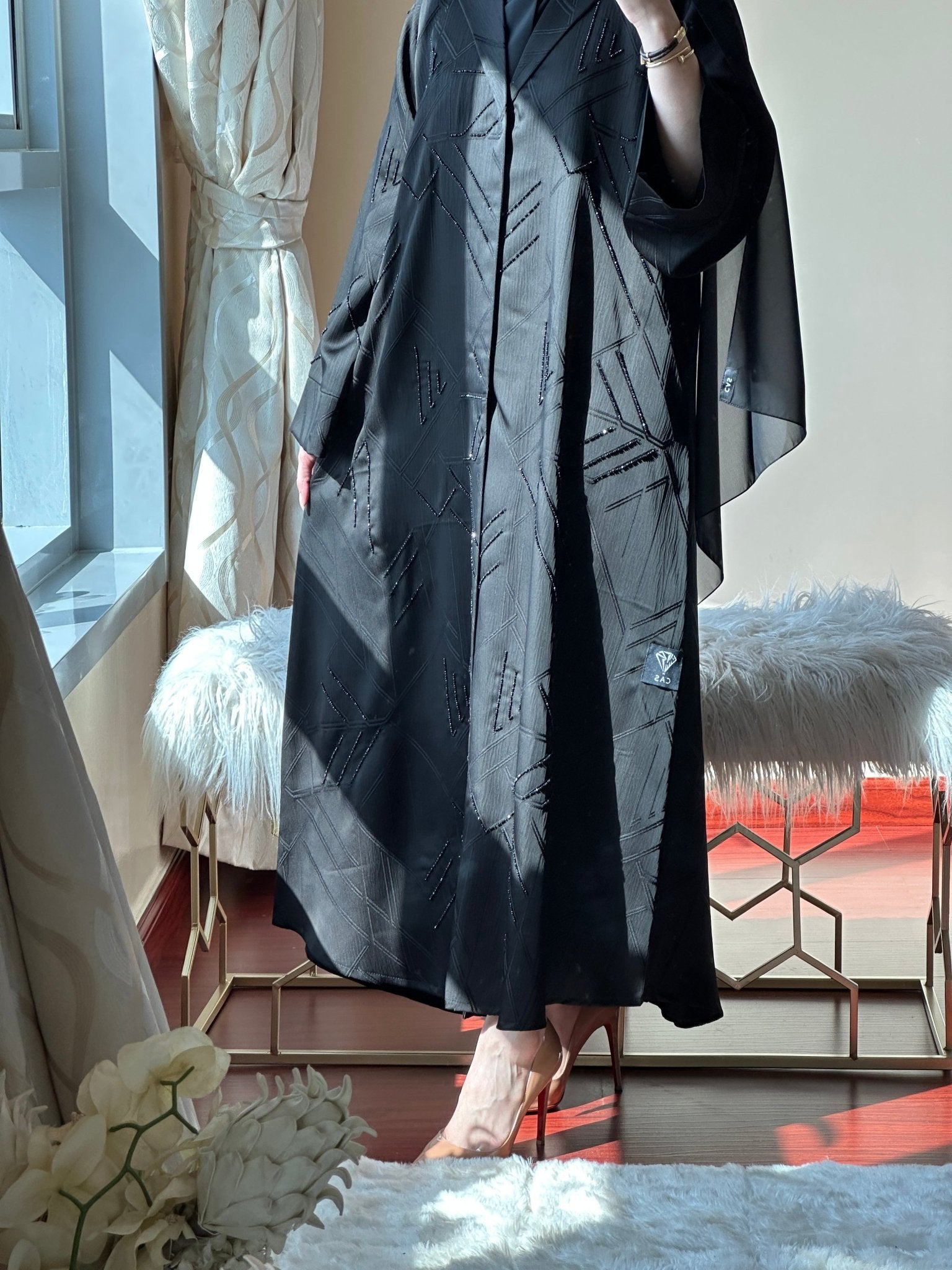 C - Black - Work - Abaya - Set - 72