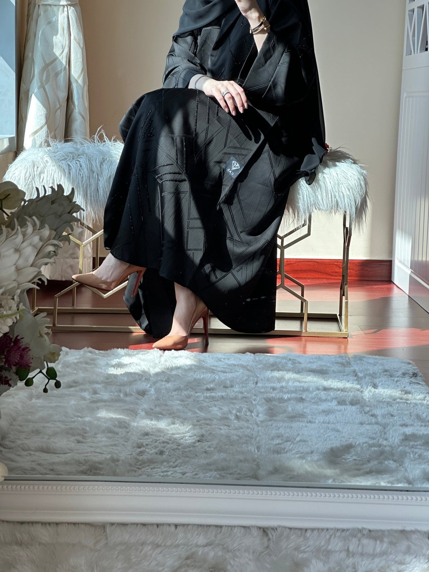 C - Black - Work - Abaya - Set - 72