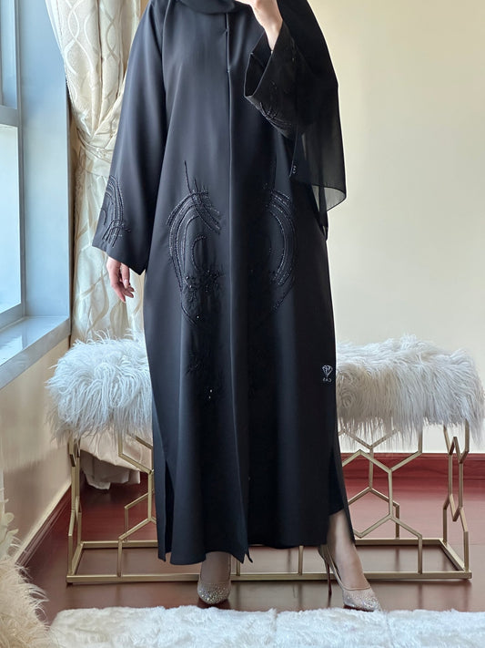 C - Black - Work - Abaya - Set - 91