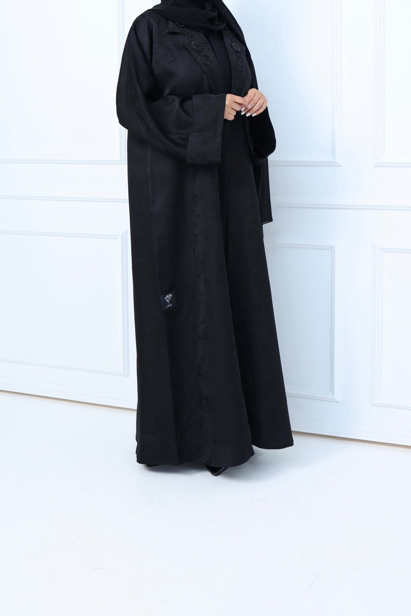 C - Black - Work - Coat - Abaya - Set - 40