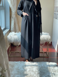 عباية سوداء للعمل C-46  - XS / 50