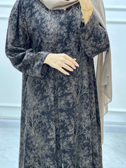 C Blossom Bisht Budget Beige Abaya