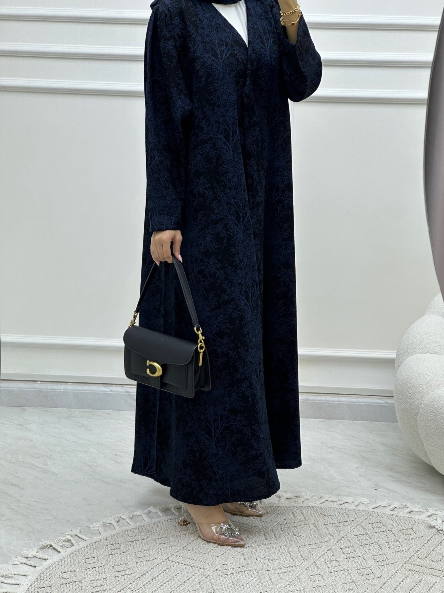 C Blossom Bisht Budget Teal Abaya