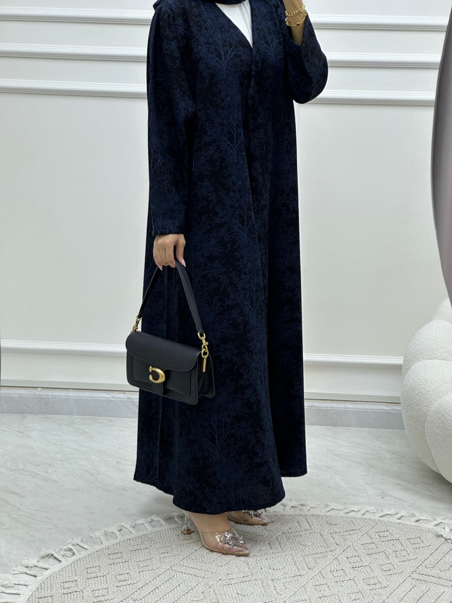 C Blossom Bisht Budget Teal Abaya