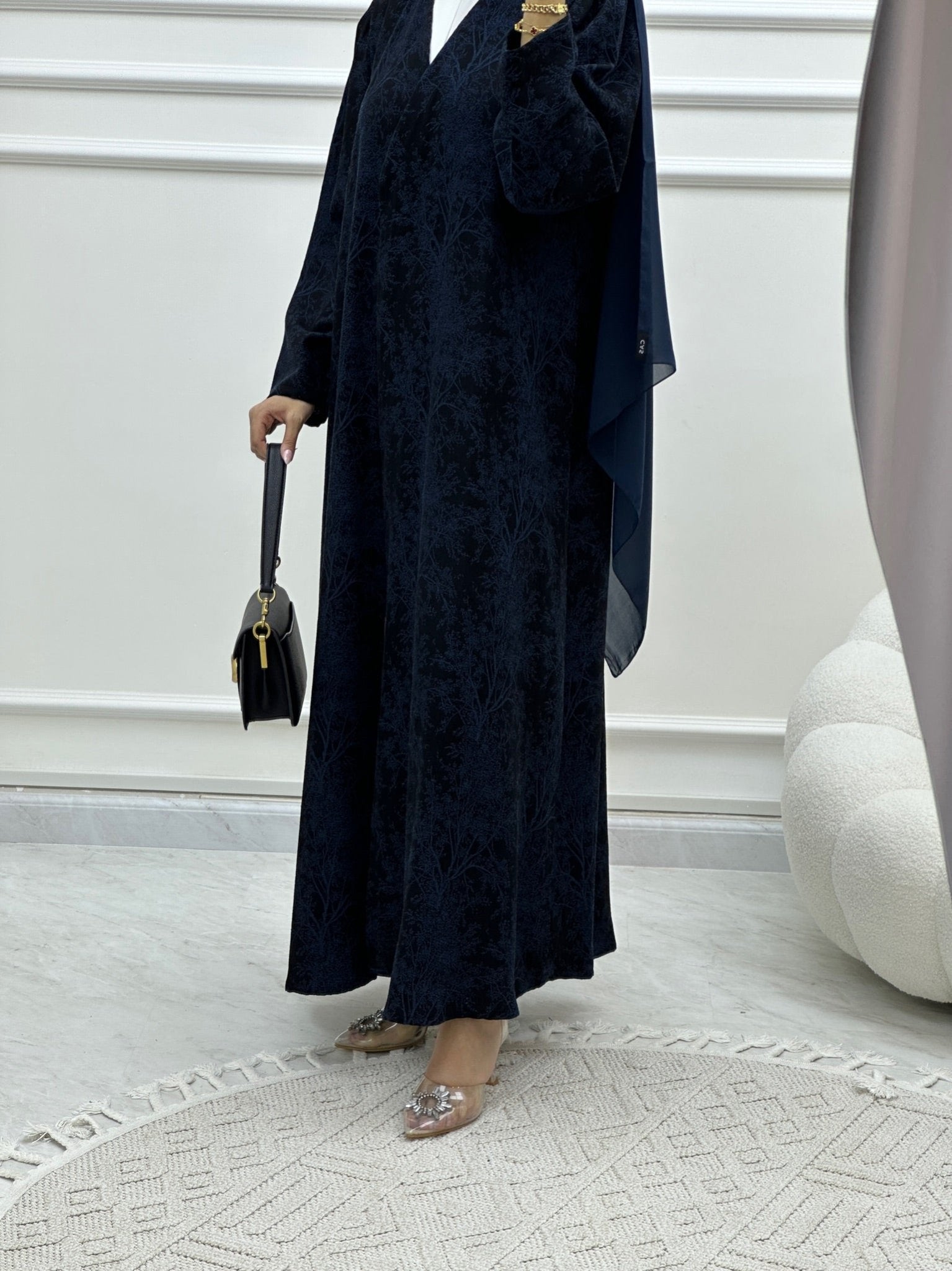 C Blossom Bisht Budget Teal Abaya