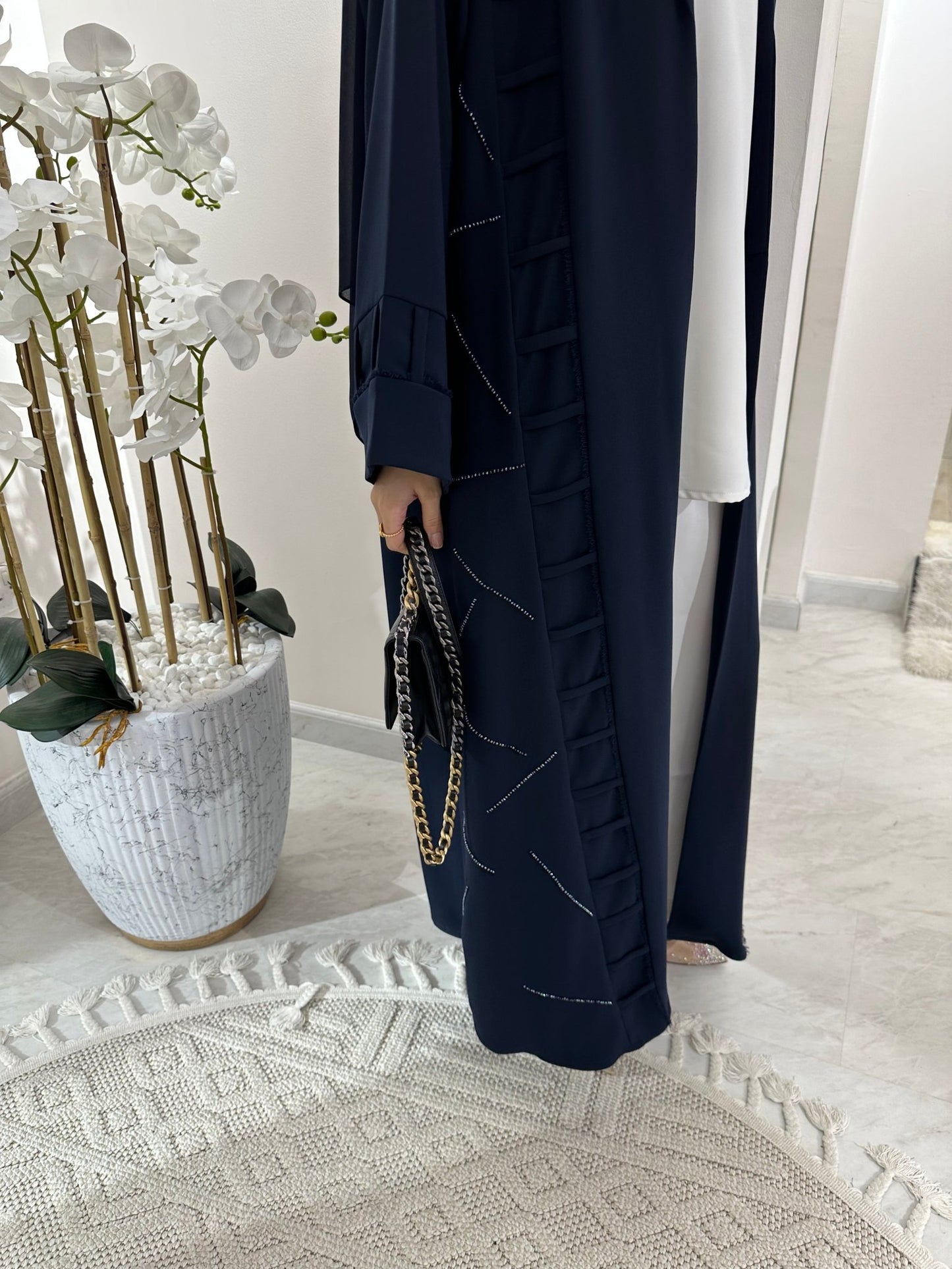 C Blue Summer Eid Abaya 02