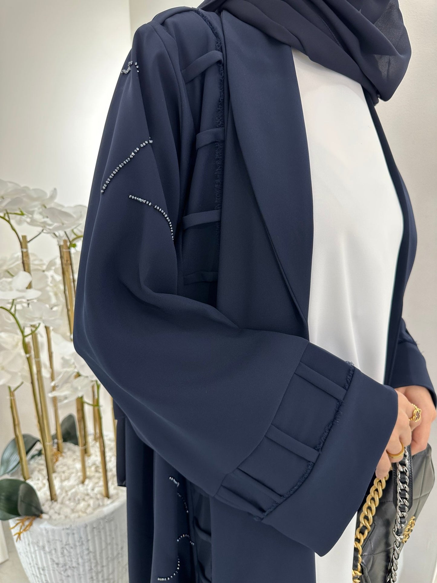 C Blue Summer Eid Abaya 02