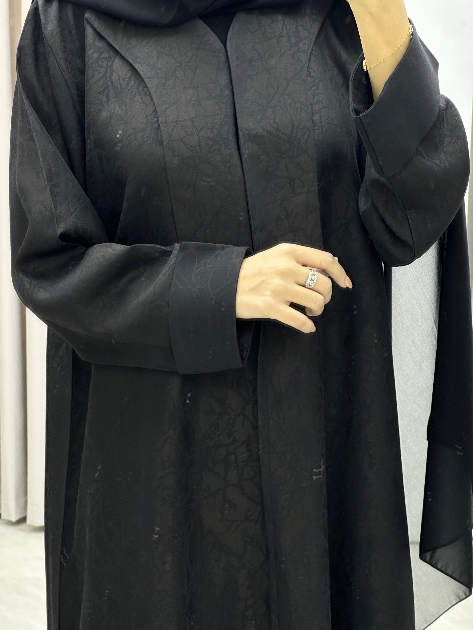 C Branch Winter Black Coat Abaya