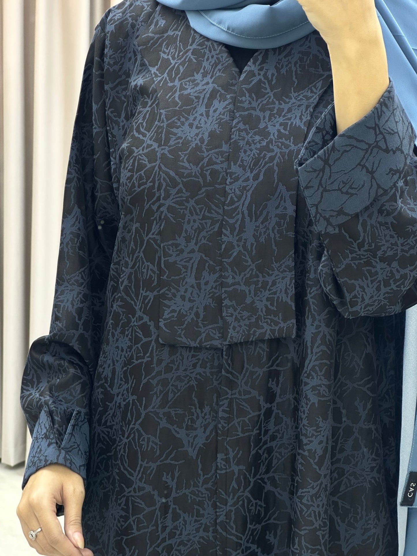 C Branch Winter Blue Coat Abaya