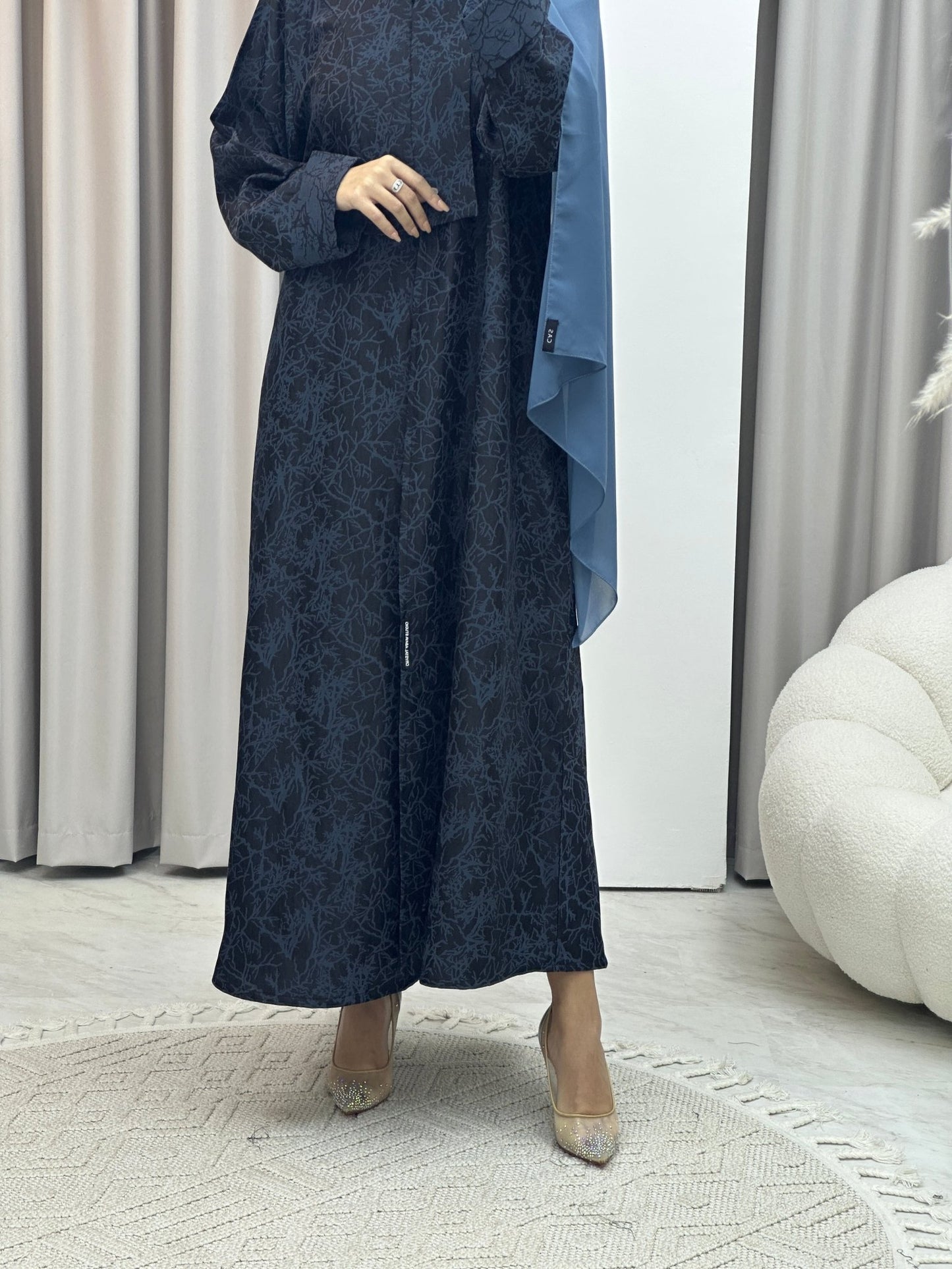 C Branch Winter Blue Coat Abaya