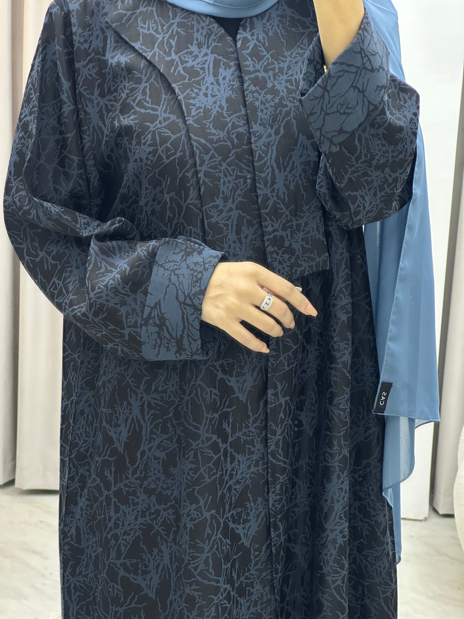 C Branch Winter Blue Coat Abaya