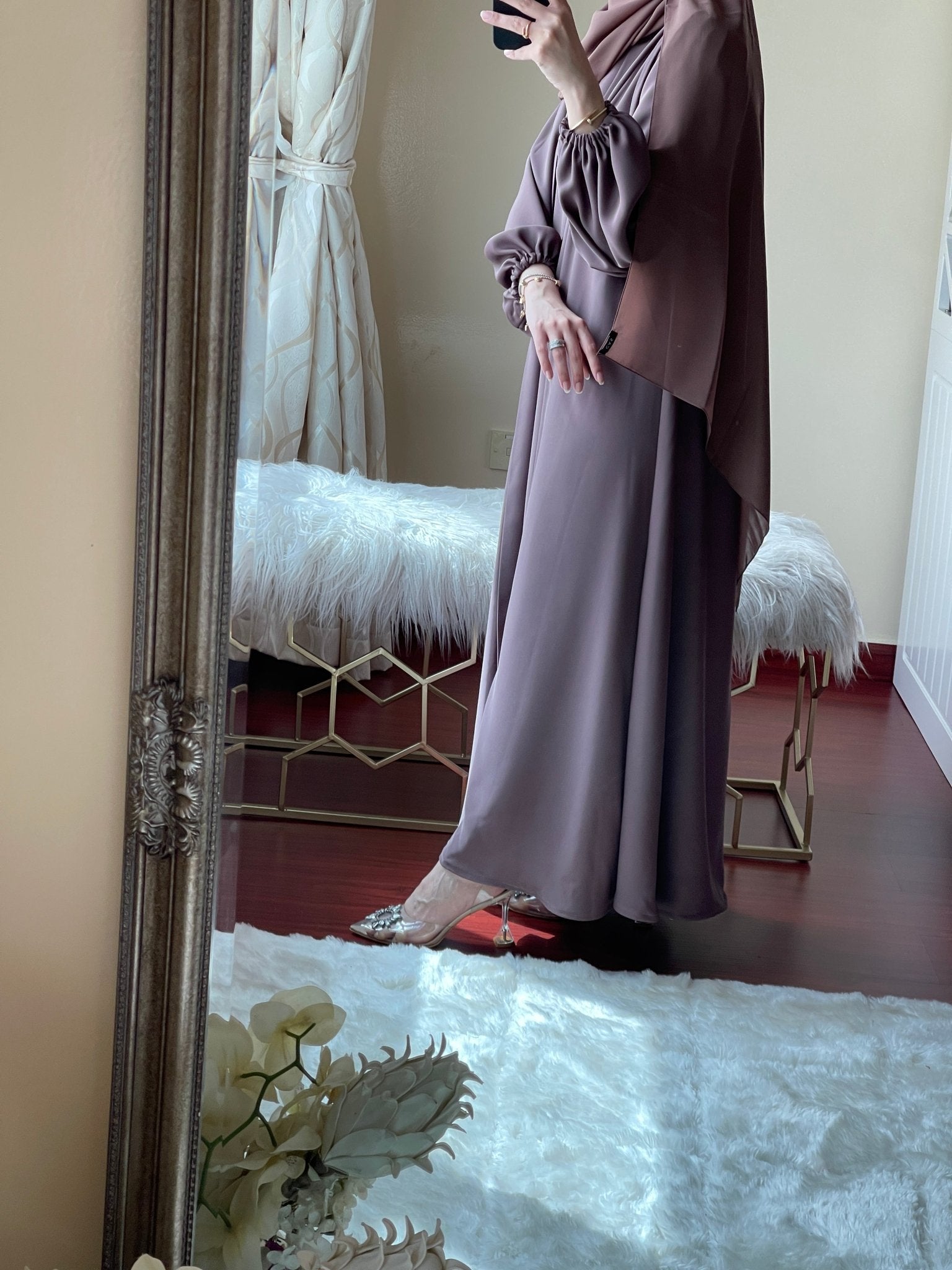 C - Brown - Nada - Abaya - Set