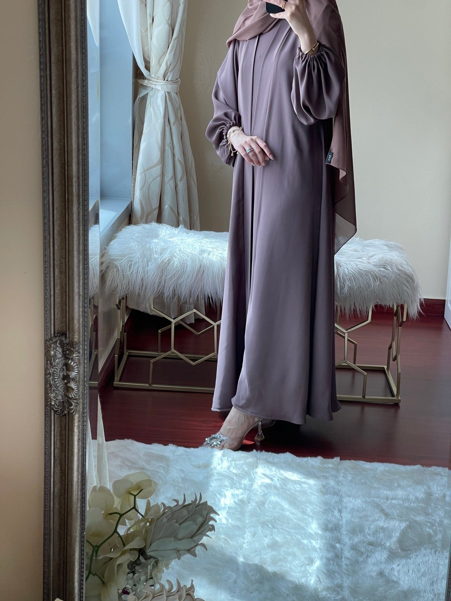 C - Brown - Nada - Abaya - Set