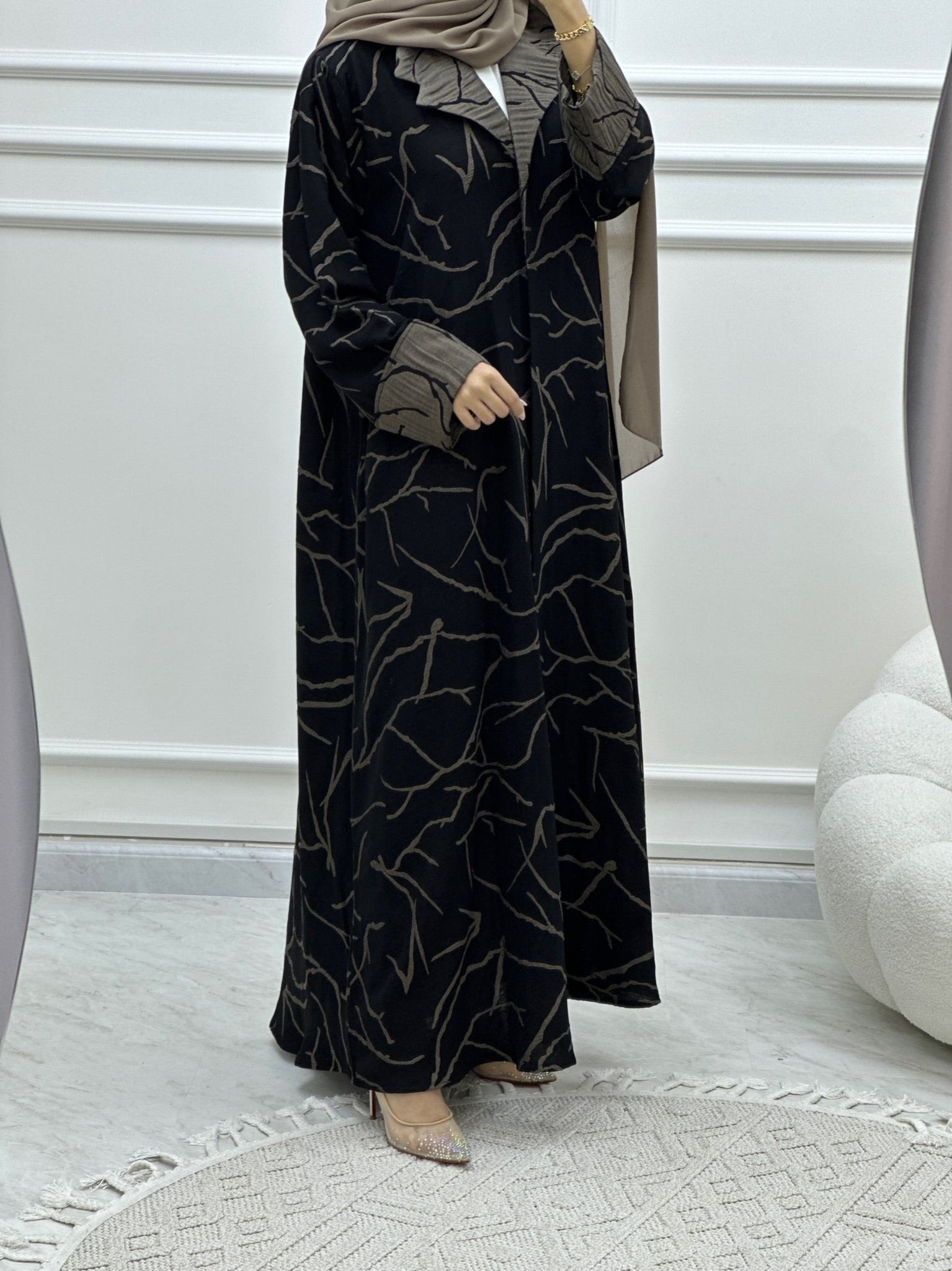 C Coat Budget Beige Abaya