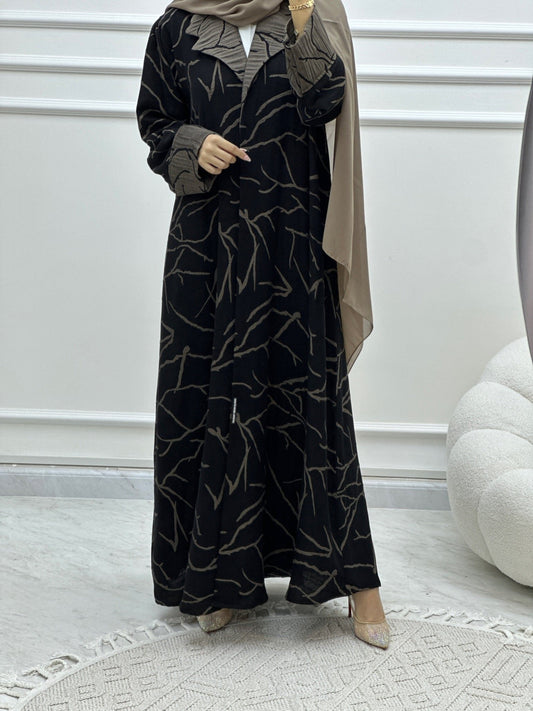 C Coat Budget Beige Abaya