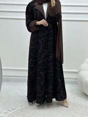 C Coat Budget Brown Abaya