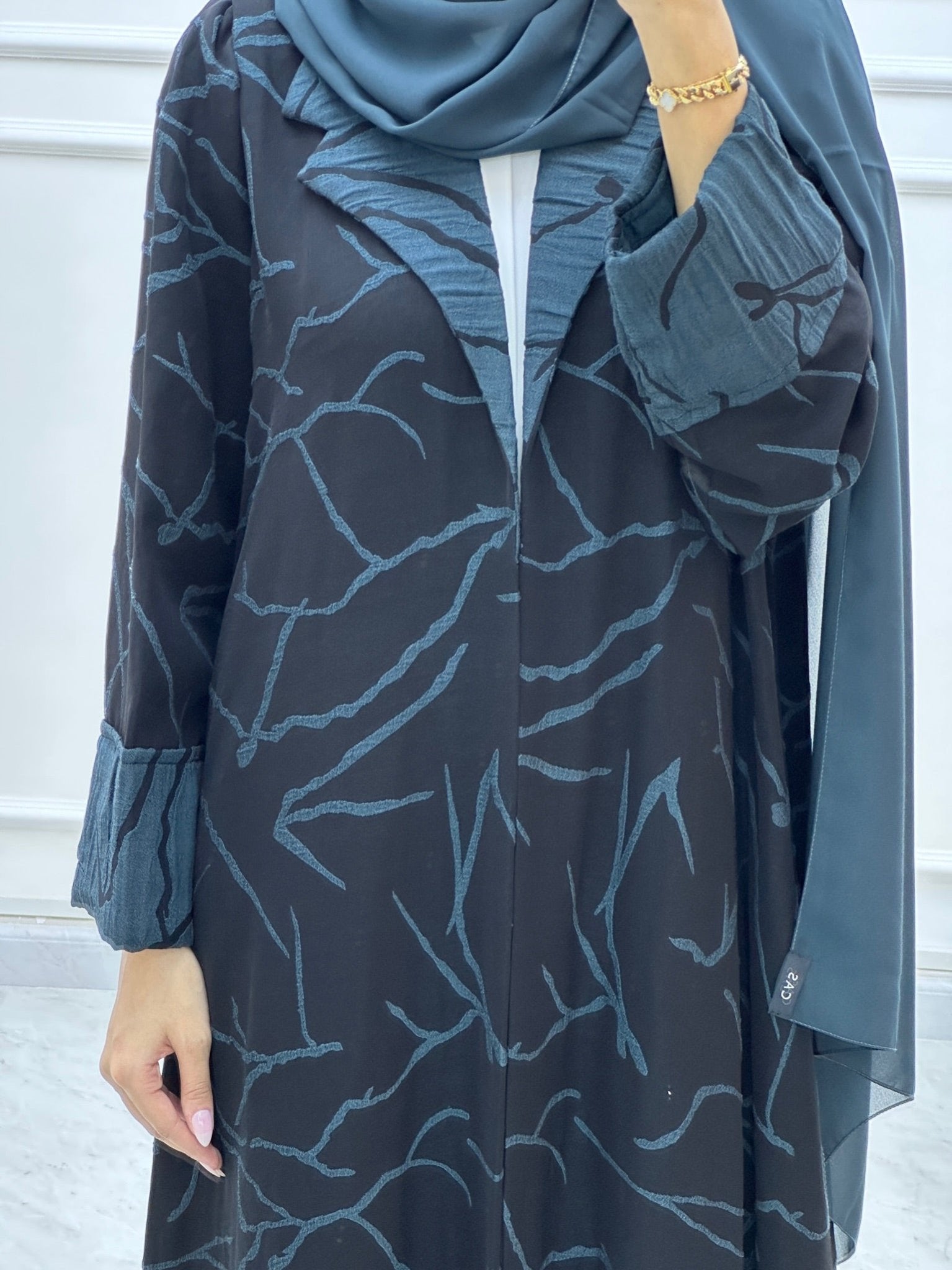 C Coat Budget Teal Abaya