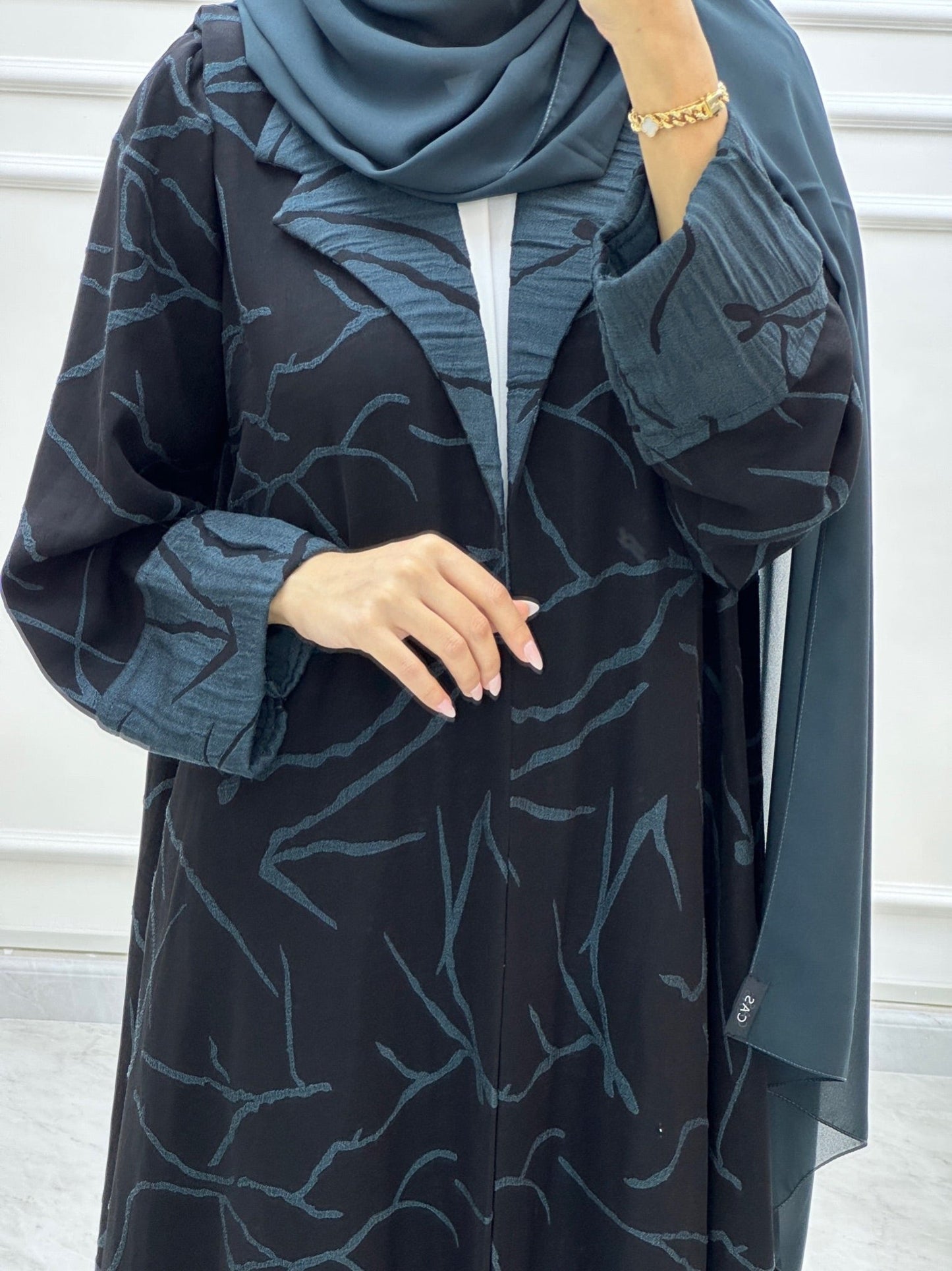 C Coat Budget Teal Abaya