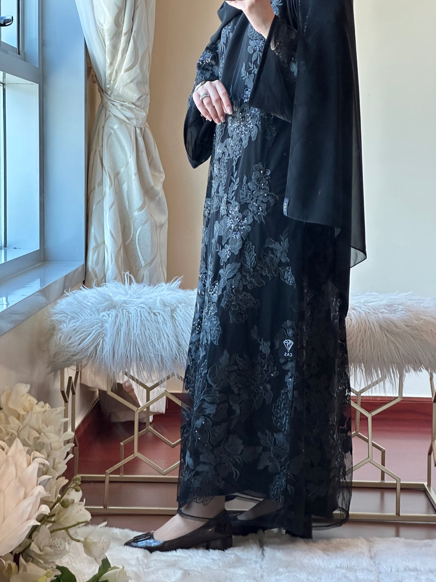 C - Evening - Black - Abaya - 32