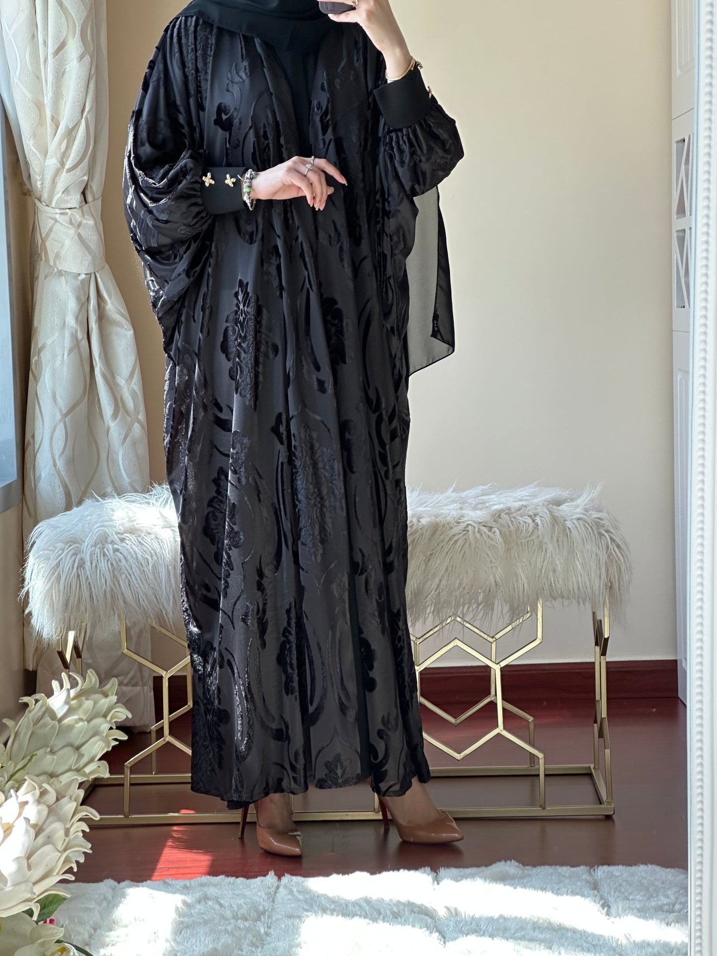 C - Evening - Black - Abaya - 39