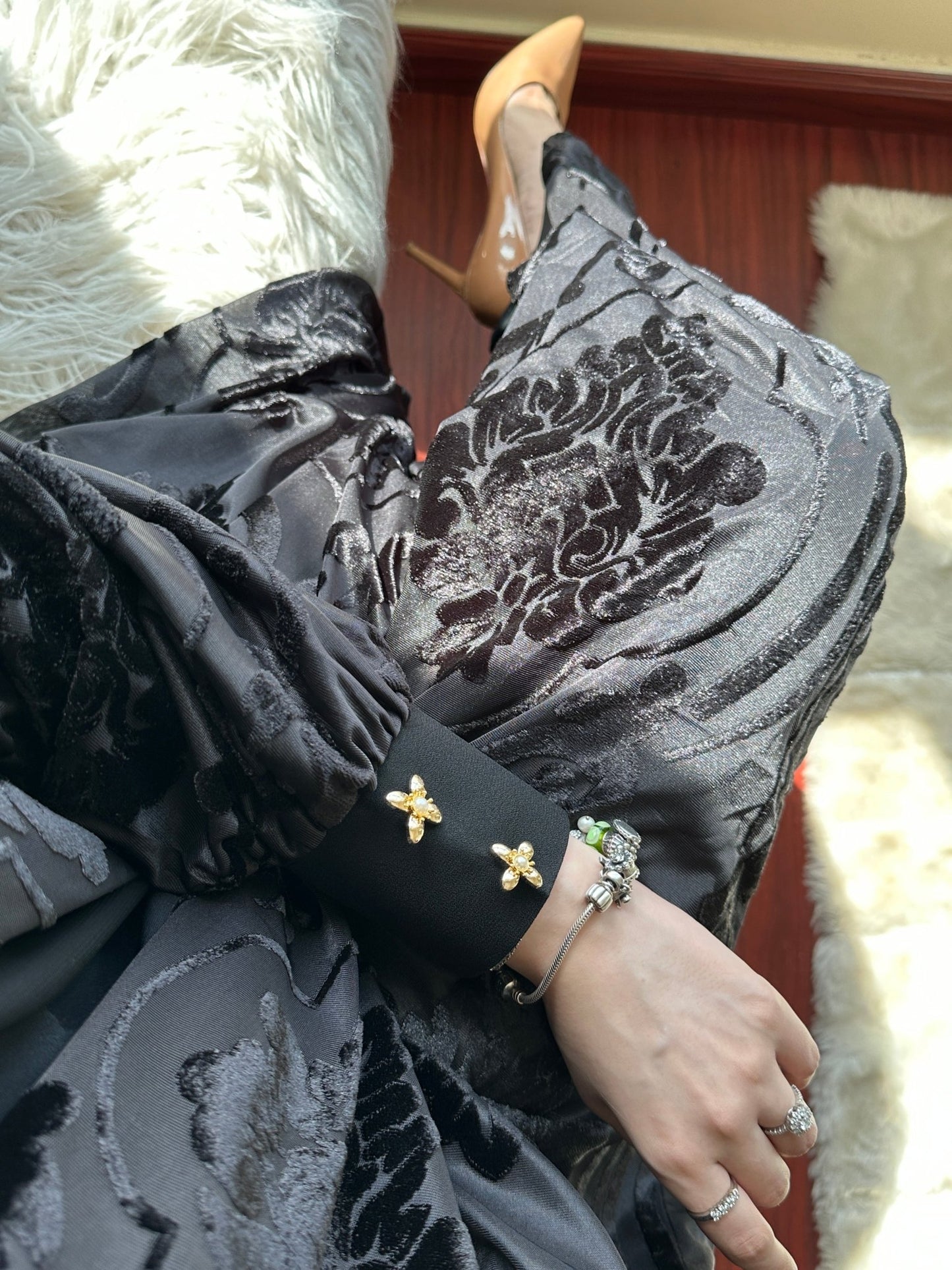 C - Evening - Black - Abaya - 39