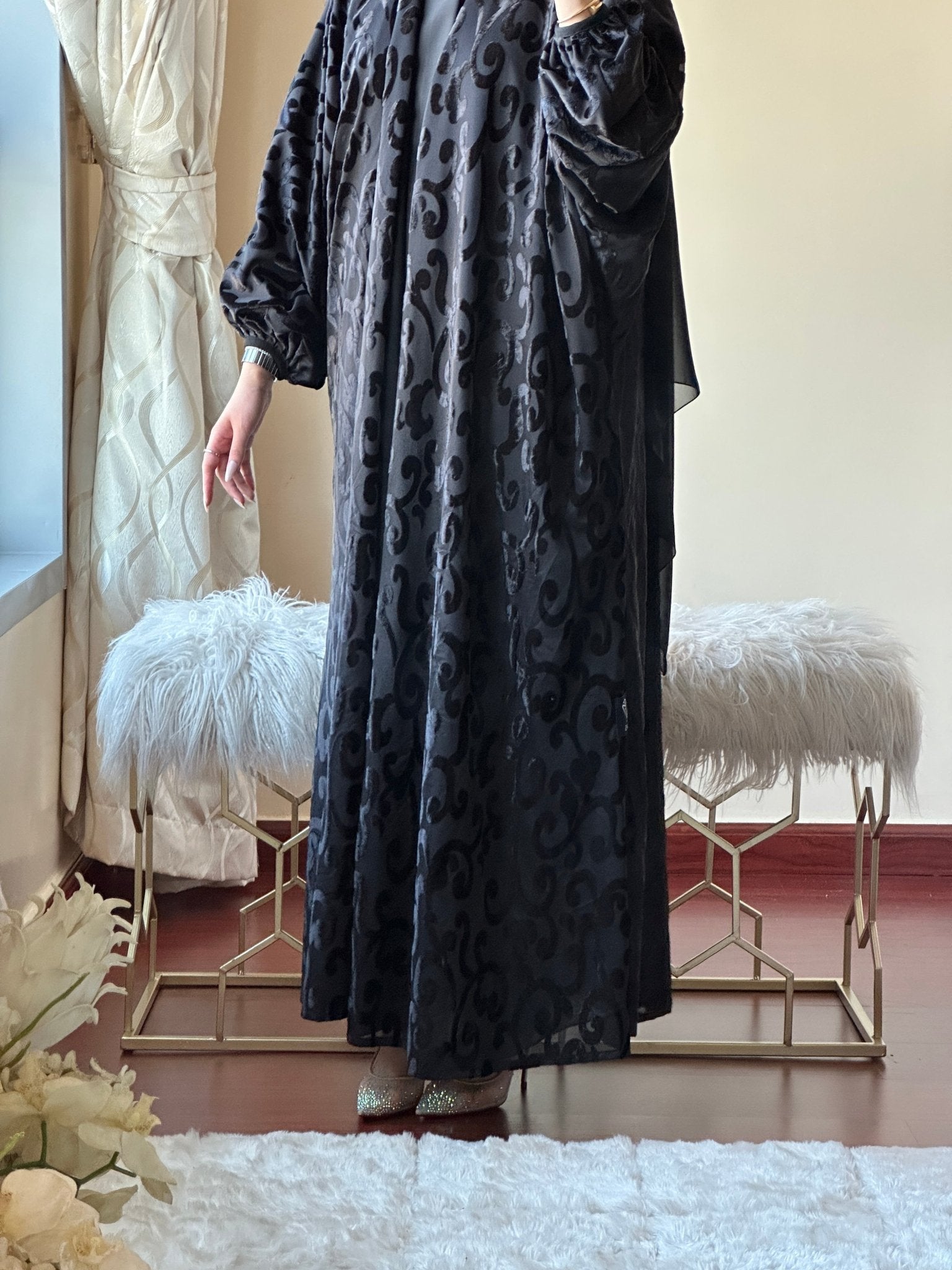 C - Evening - Black - Abaya - 48