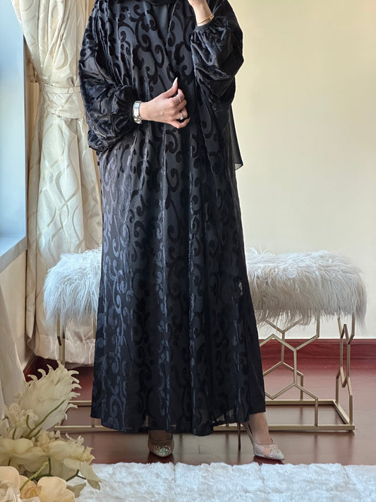 C - Evening - Black - Abaya - 48