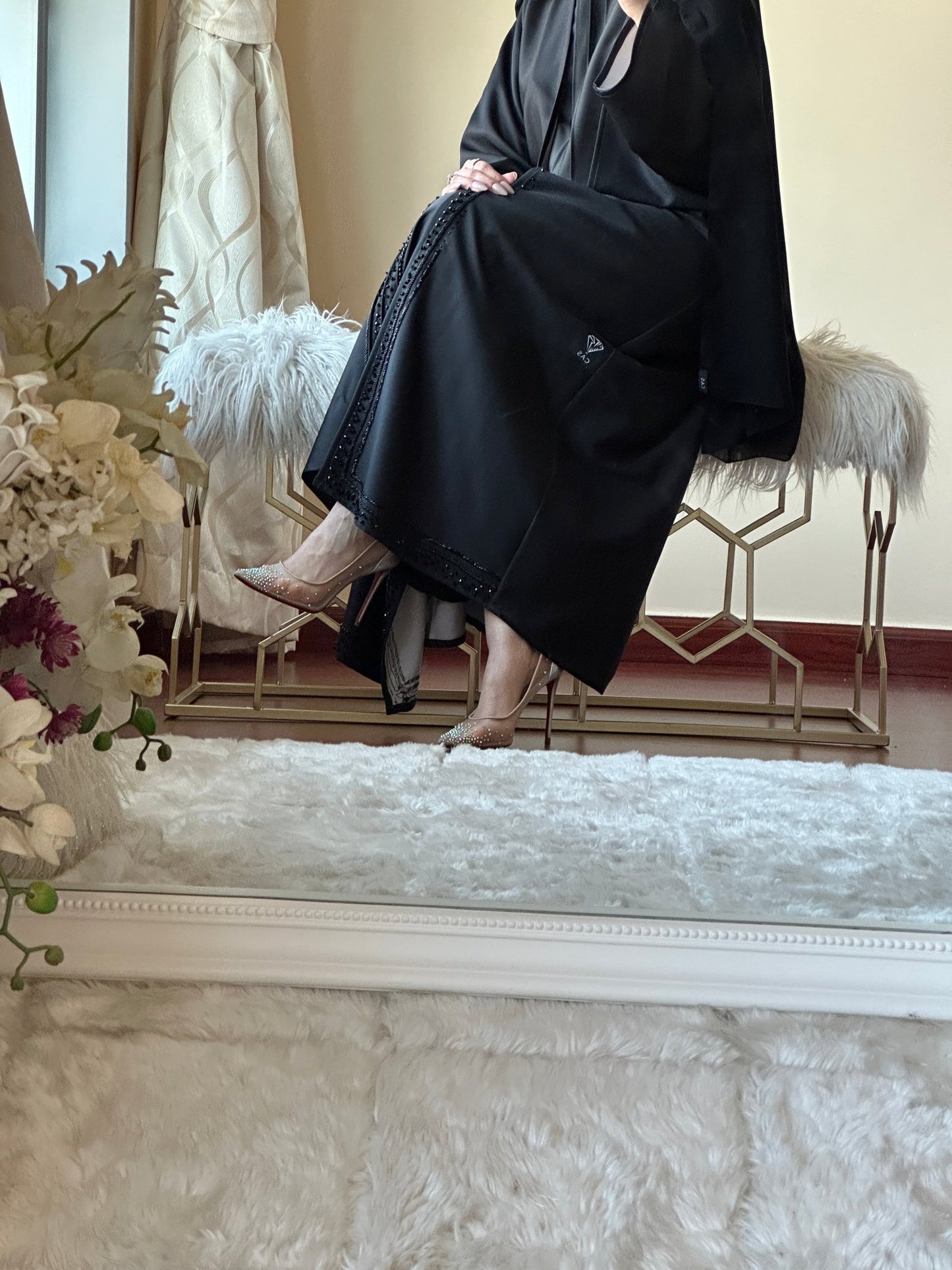 C - Evening - Black - Abaya - Set - 49